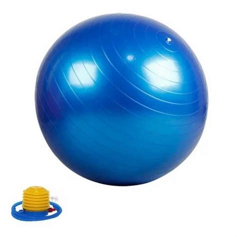 Latex Anti Burst Gym Ball With Foot Pump Blue 65 75 Cm For Household At Best Price In Indore