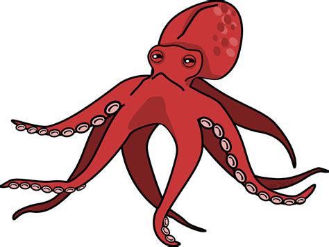 Download Free Photo Of Cartoon Octopus Pink Squid Free Vector Graphics From Needpix Com