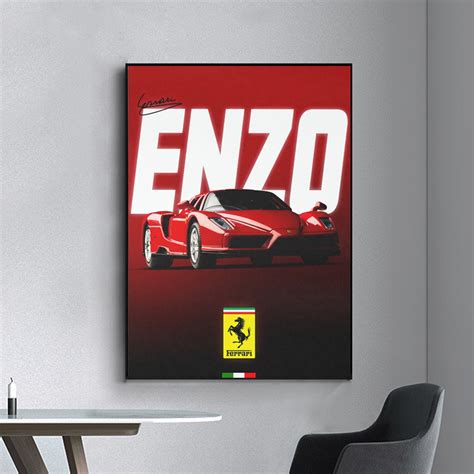 Ferrari Enzo Supercar Poster Or Canvas Print T For Ferrari Etsy