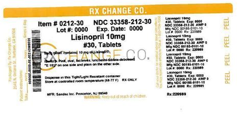 Lisinopril By Rxchange Co Lisinopril Tablet