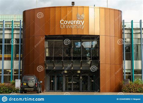 Coventry University Logo At Wall Of University Building Editorial
