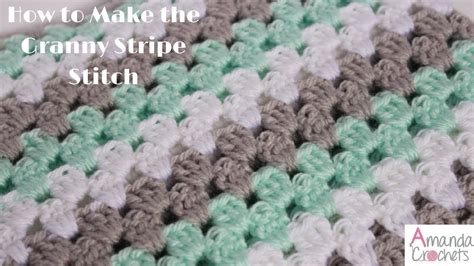 How To Make The Granny Stripe Crochet 101 Series YouTube