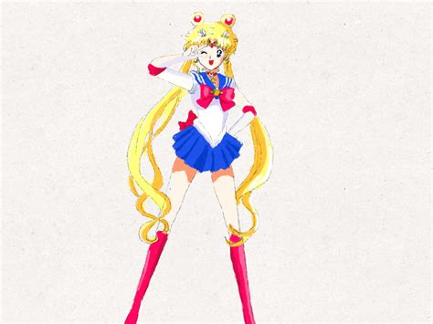 How To Draw Sailor Moon In Sailor Moon Crystal 13 Steps Images And Photos Finder