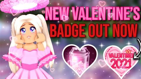 New Valentines Day Badge 2021 Out Now Roblox Royale High Youtube