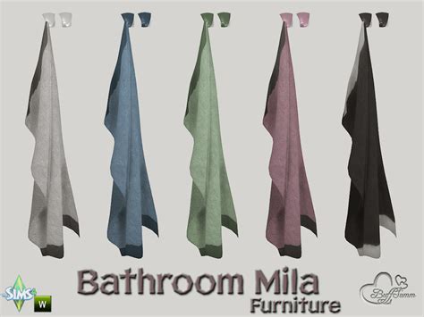 The Sims Resource Mila Bath Towel Wallhanging