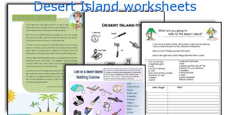 Desert Island Game Items Desert Island Conversation Game 3 Of 3 Esl Worksheet By Wolfy Their