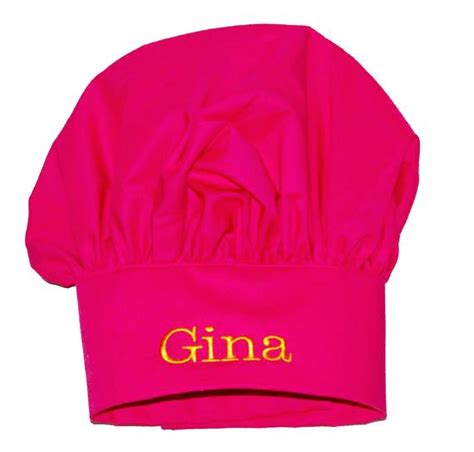 Hot Pink Adult Chef Hat Custom Personalize Birthday Etsy