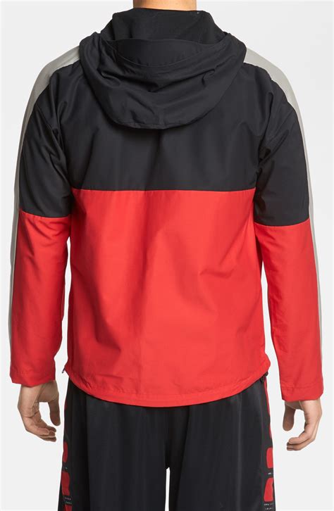 Nike Heritage Air Half Zip Jacket In Red For Men Redblack Lyst