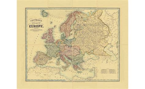 Europe 1860 Map Soane Shop