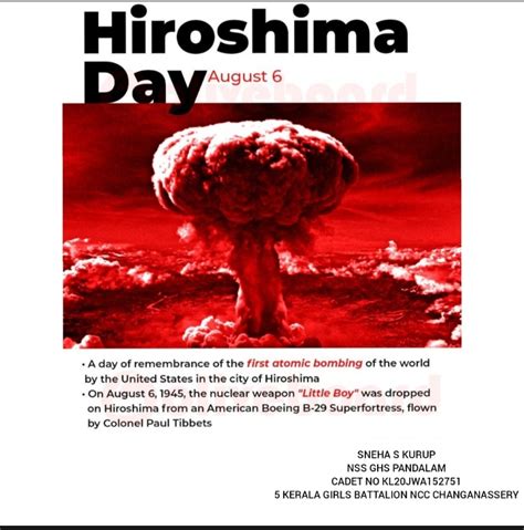 Hiroshima Day India Ncc