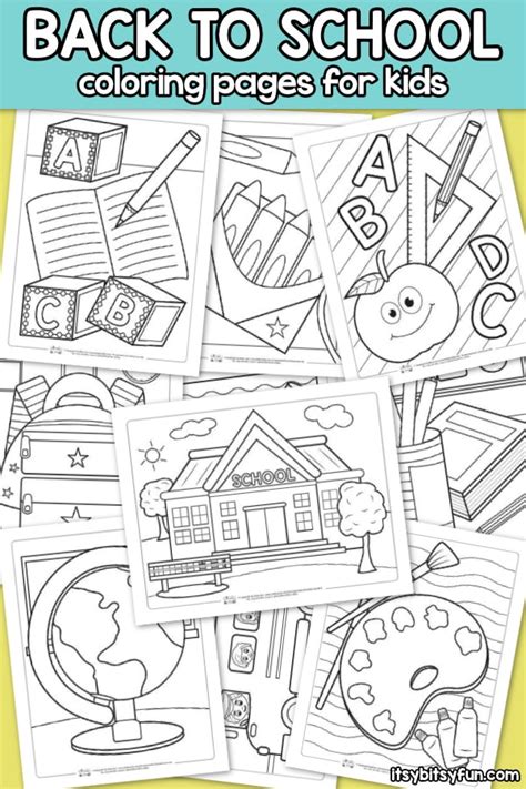 The best way to search is by typing a keyword into the search bar at the top of the right hand sidebar, and many will pop up to browse through. Back to School Coloring Pages for Kids - itsybitsyfun.com