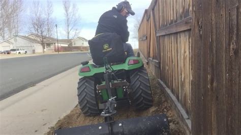 John Deere X500 Box Blade Youtube