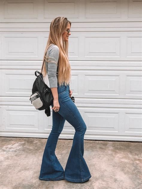 Pin By Drush Drush On A Flare Affair 92 Flare Jeans Style Bell