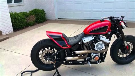 Hallo hier biete ich euch ne 92er softail mit ein paar umbauten an. Custom harley davidson softail bobber - YouTube