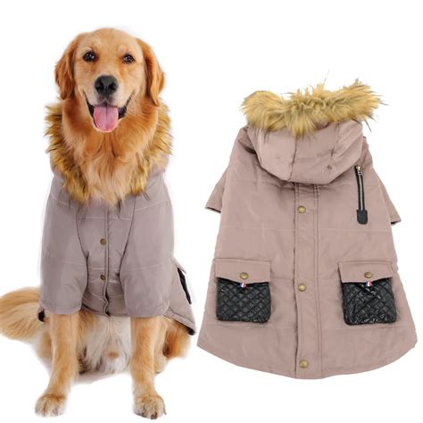 Winter Fashion Big Dog Jacket Coat Warm Cotton Padded Outdoor Thermal