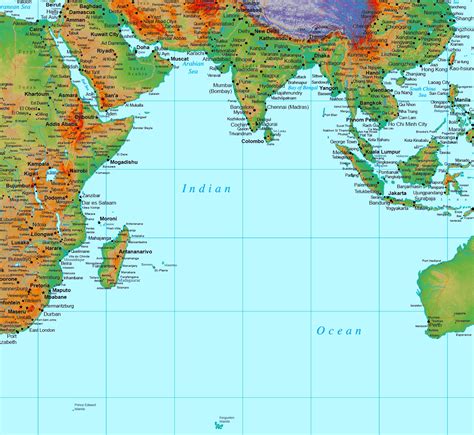 World Map Of The Indian Ocean Wayne Baisey
