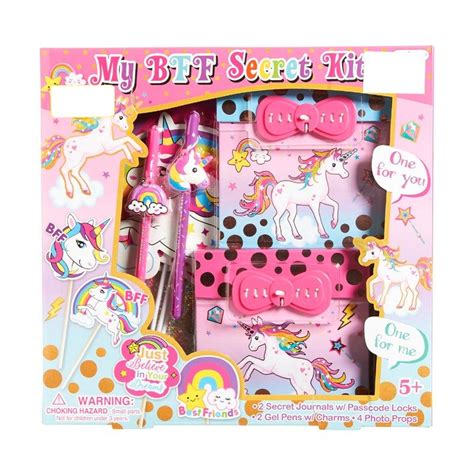 Girls Rainbow Unicorn Bff Secret Journal Kit 711996954 Little Girl