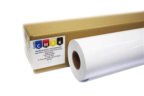 Premium Photo Glossy Cast Coated Inkjet Paper 24 Roll 260 Gsm High