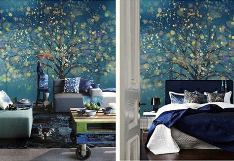Maybe you would like to learn more about one of these? Fantasy Forest Wallpaper Wall Mural Art Bedroom Midnight ...
