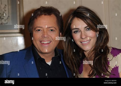 Elizabeth Hurley Meets Jimmy Osmond Hi Res Stock Photography And Images