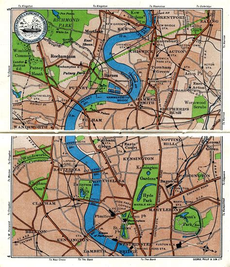 Jonathan Potter Map Map Of The River Thames