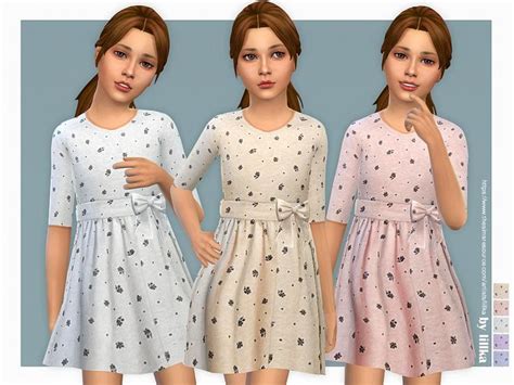 Lillkas Viola Dress Sims 4 Cc Kids Clothing Sims 4 Clothing Sims 4