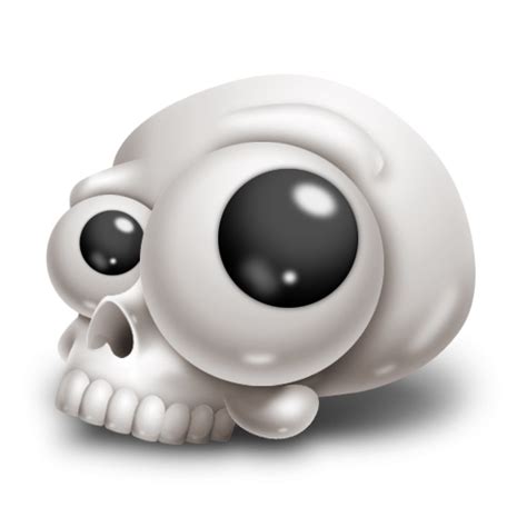 Funny Skull With Googly Eyes Icon Png Clipart Image