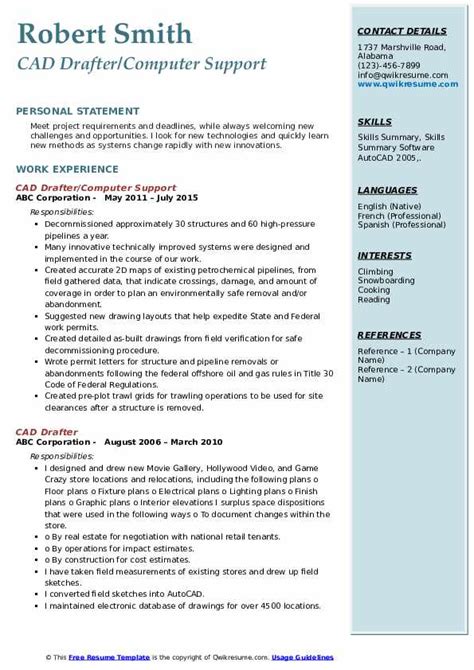 Recessed lighting layout applications engineer resume. Cad Drafter Resume Samples | QwikResume