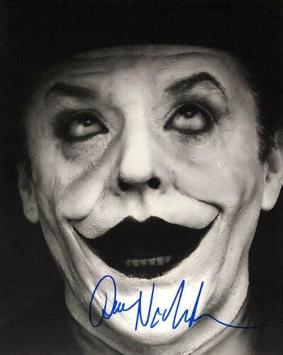 Jack Nicholson Batman Joker Original Autograph Hand Signed