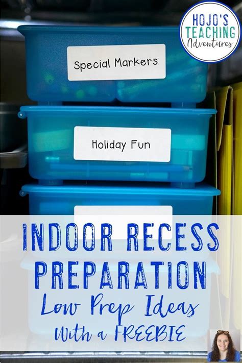 Free shipping on orders over $25 shipped by amazon. Indoor Recess Preparation: Low Prep Ideas - Hojo's ...