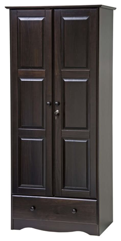 Storage armoires with fitted or adjustable shelves give you ample space to store your books, board games, movie collection or throw blankets. 100% Solid Wood Flexible Wardrobe/Armoire/Closet ...