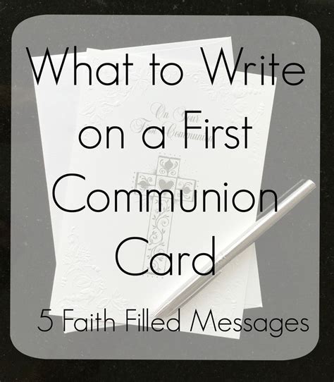 What To Write On A First Communion Card First Communion Cards First