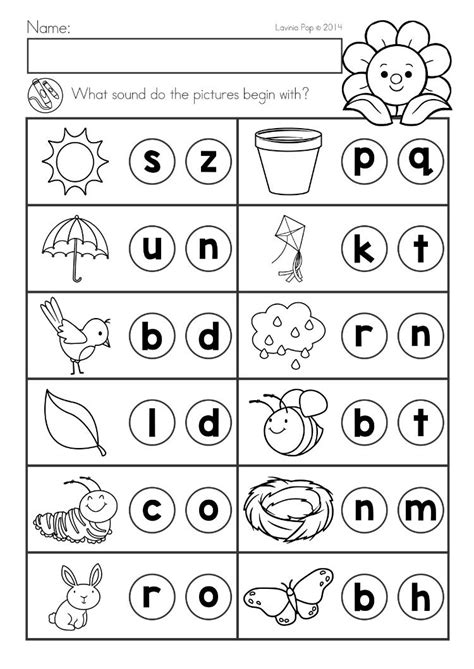 Print kindergarten math worksheets to make math fun & enjoyable. Spring Kindergarten Math and Literacy Worksheets ...