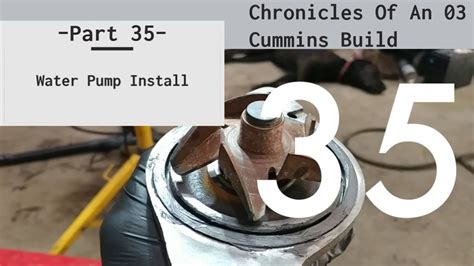 Chronicles Of An 03 Cummins Rebuild Parts 35 Water Pump Install