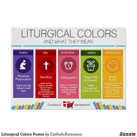 Liturgical Colors Poster
