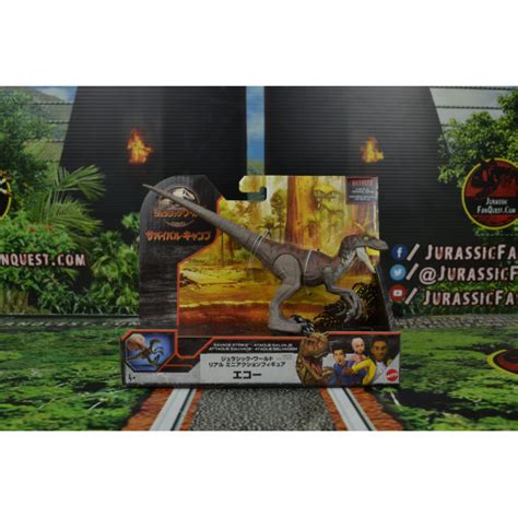 Jurassic World Primal Attack Savage Strike Velociraptor Echo Versión Japonesa Mattel Jurassic