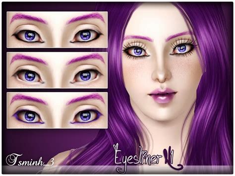 Entertainment World My Sims 3 Blog Eyeliner N1 By Tsminh3