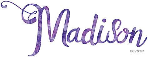 Madison Name Stickers By Navtrav Redbubble