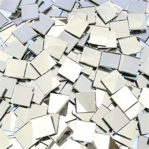 Mirror Mosaic Tiles Large 1kg Pack Mosaics Cleverpatch Art And Craft Supplies