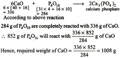 Three crystalline polymorphs (h, o, o'), two distinct liquids,and several amorphous or glassy solids are recognized. Calculate the amount of calcium oxide required when it ...