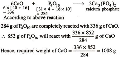 Do not simplify the ratio. Calculate the amount of calcium oxide required when it ...