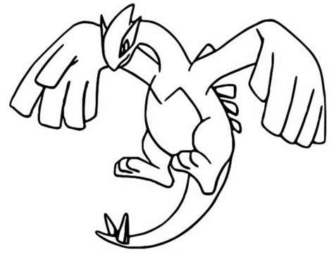 Coloring Pages Pokemon Lugia Drawings Pokemon