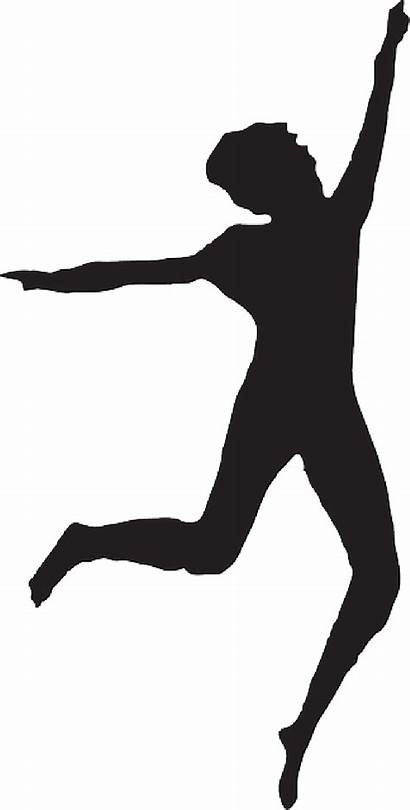 Silhouette Dance Leap Dancer Leaping Clipart Dancing