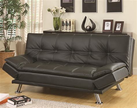 Coaster Sofa Beds And Futons Contemporary Styled Futon Sleeper Sofa Bed