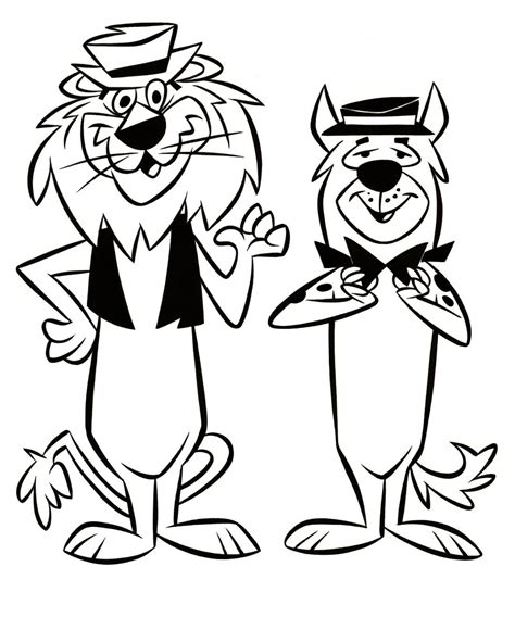 Hanna Barbera Characters Coloring Pages Sketch Coloring Page