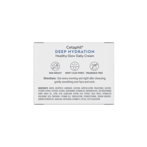 Cetaphil Deep Hydration Healthy Glow Daily Cream 1 7 Oz Kroger