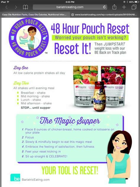 48 Hour Pouch Reset Pouch Reset Bariatric Diet Sleeve Surgery Diet