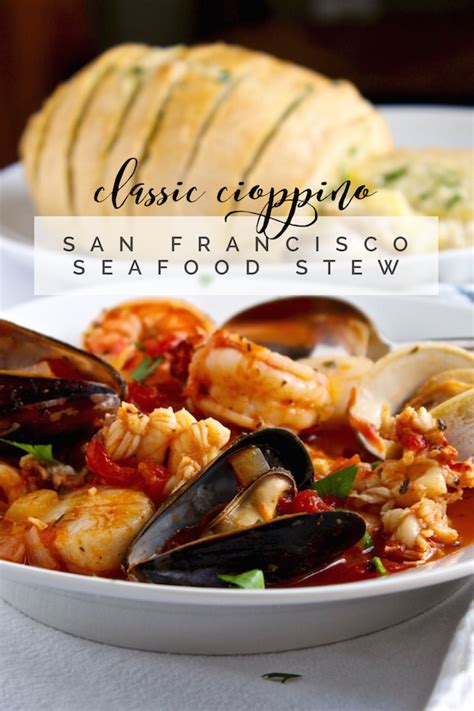 Classic Cioppino Seafood Stew The Hungry Bluebird Recipe Seafood