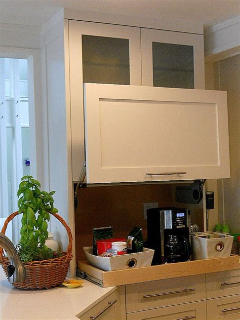 Build a diy appliance garage. Keep it Out of Sight in an Appliance Garage | Kitchen ...