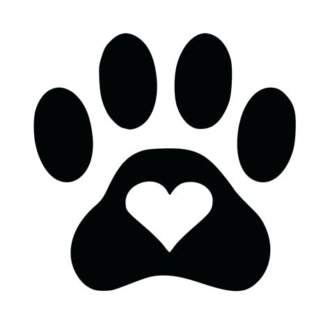 Paw Print Black Free Download On Clipartmag